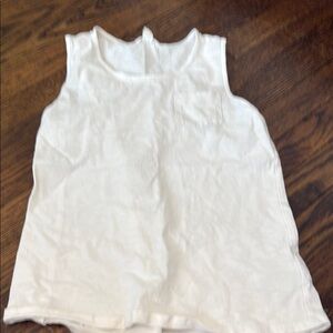 Kids White Sleeveless Top